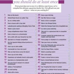 50 horsey things you should do at least once checklist download