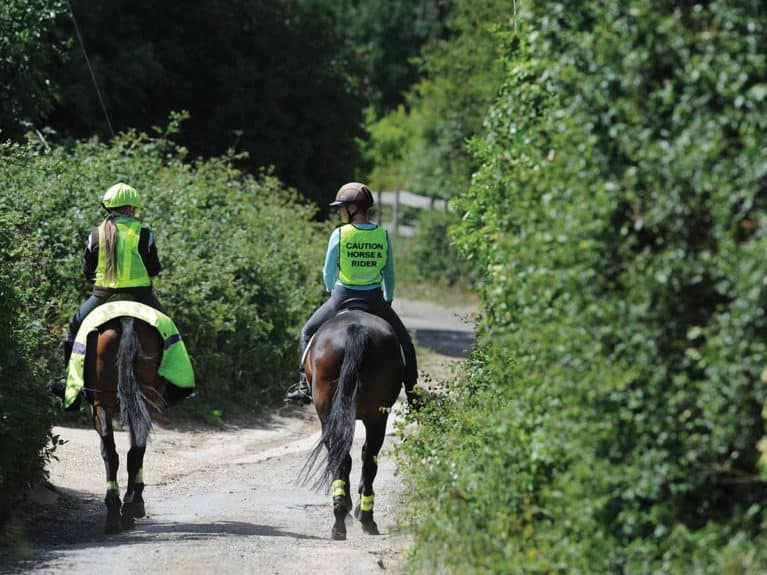 Riding on the road with high-vis on