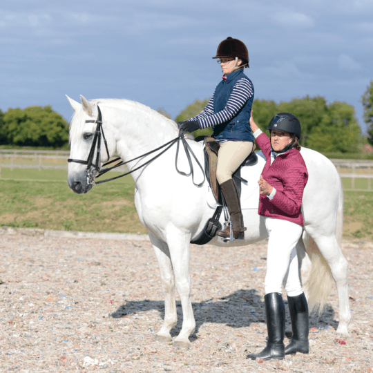 Sylvia Loch showing correct rider position