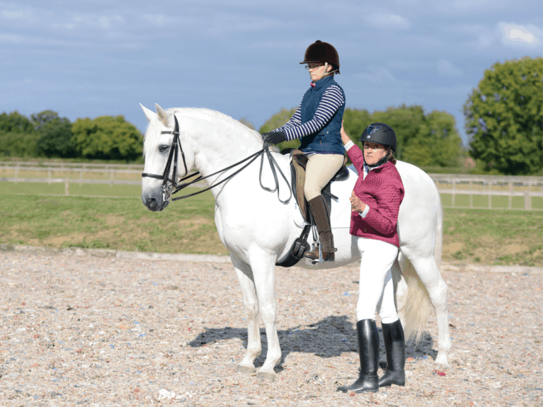 Sylvia Loch showing correct rider position