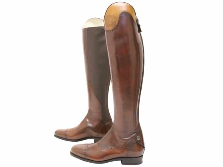 Brogini EPSOM Zipped Short Leather Boot Riding Yard Brogue Brown Black UK 3.5-11 