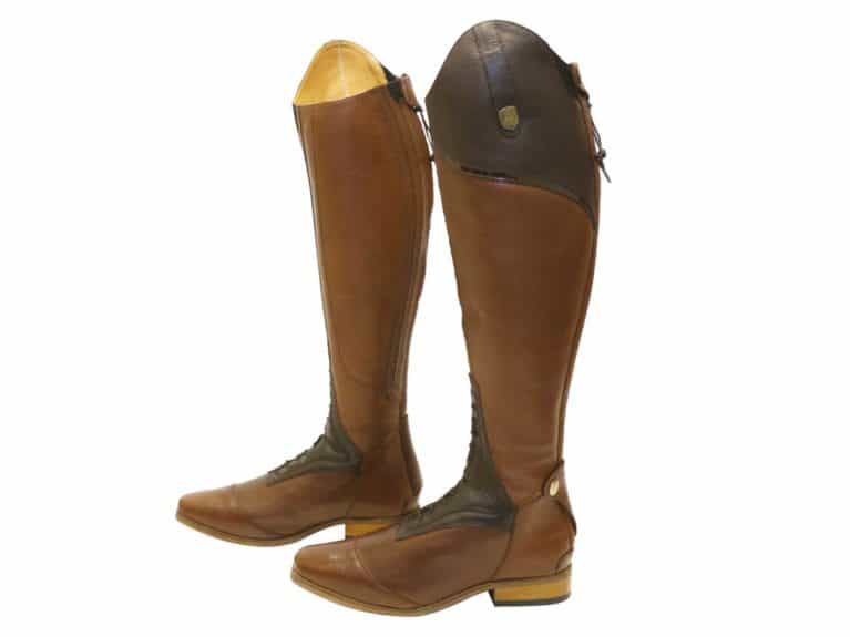 HKM Equestrian Adults Spain Soft Leather Fit Normal Wide Long Horse Riding Boots 