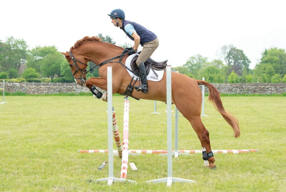 Harry Meade jumping straight