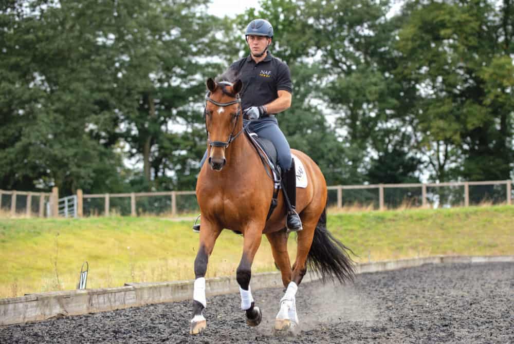 Spencer Wilton riding exercises to help get your horse off the forehand