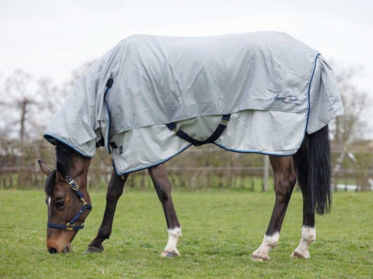 MESH FLY RUG With FREE Face Mask Full Combo Neck Grey Anti Rub Lining By JUMP