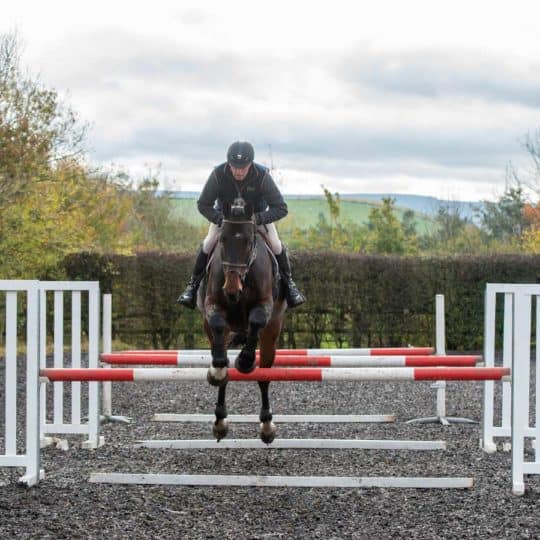 John Whitaker demonstrating his grid exercise