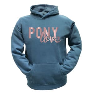 Pony Love airforce blue hoodie