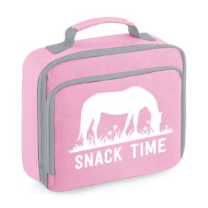 Grazing Horse Cooler Lunch Bag, pink