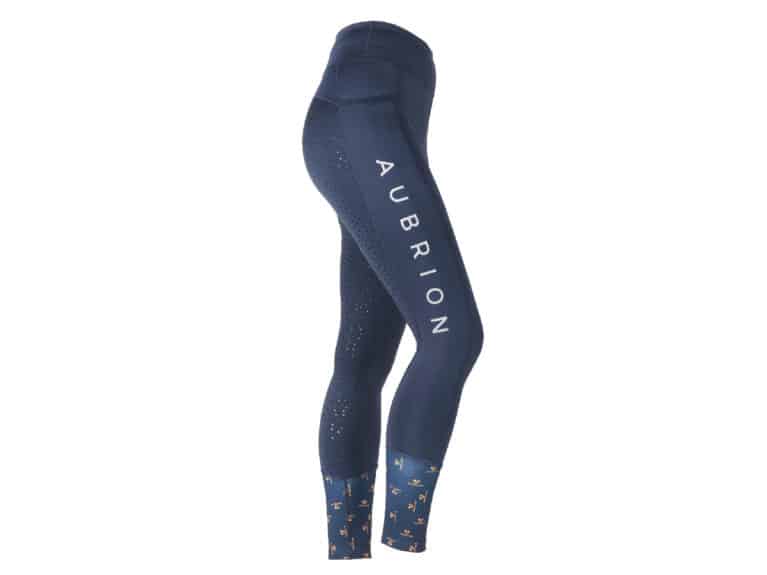 Coldstream HIIT Riding Skins Leggings Tights Silicone Knee Grip Black/Navy XS-XL 