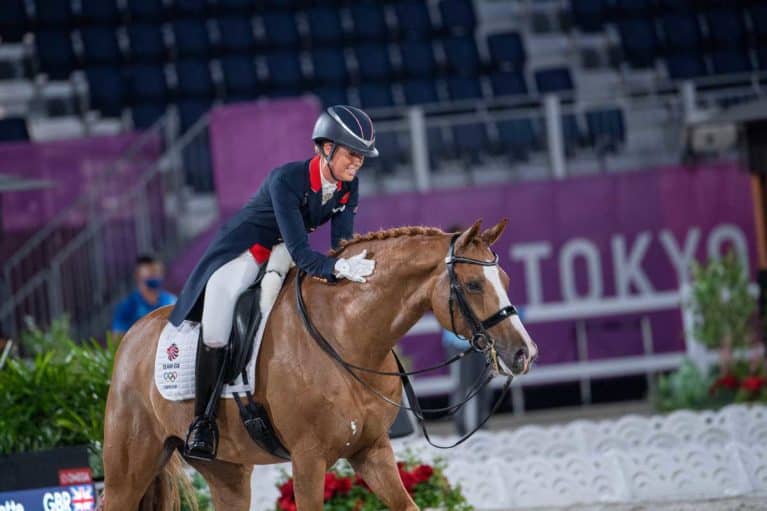 Charlotte Dujardin and Gio at the Tokyo Olympics
