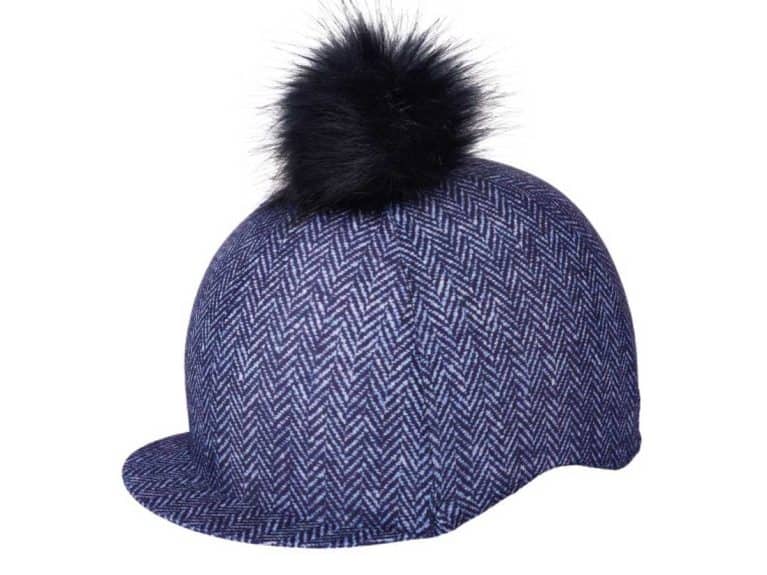 Elico blue tweed hat cover